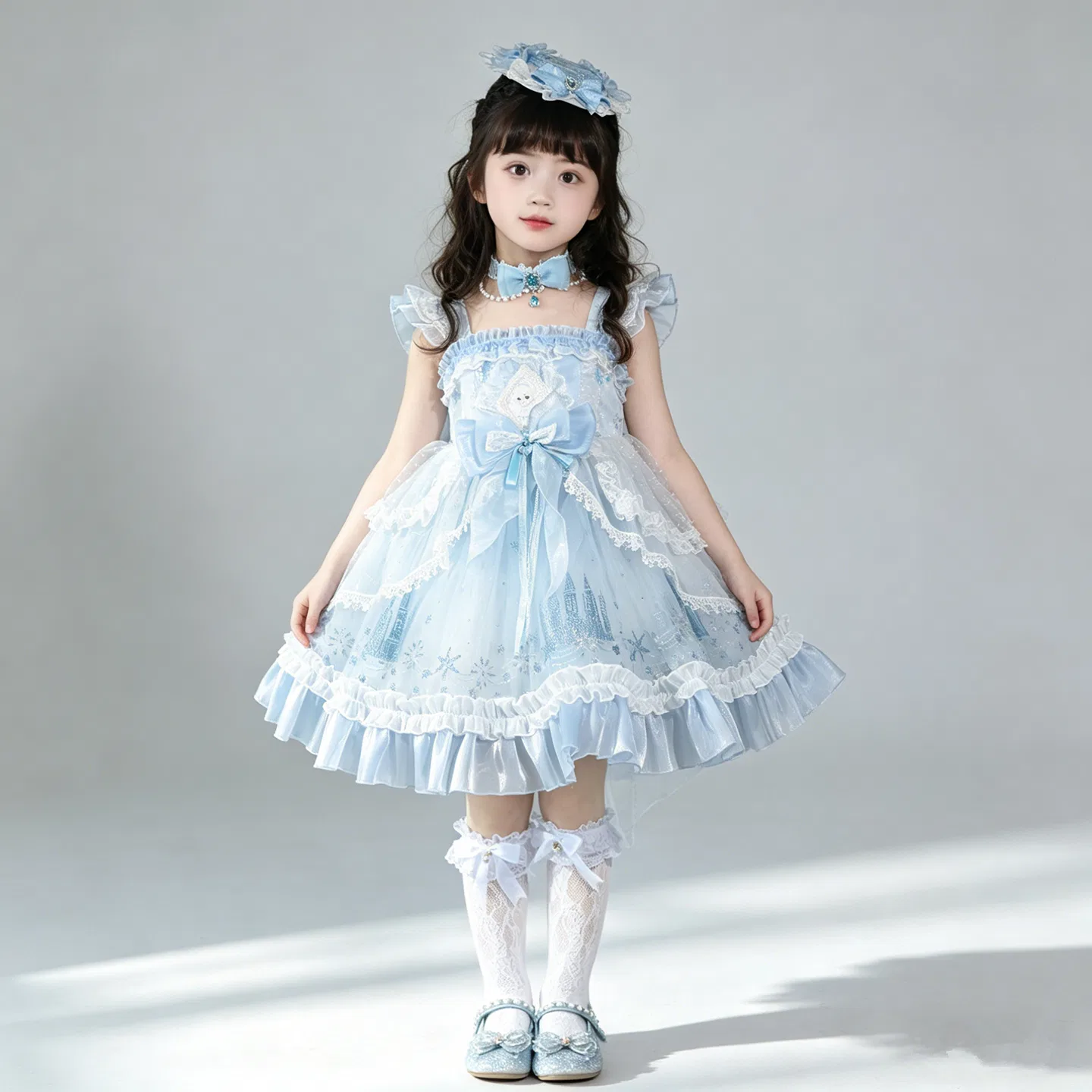 Платье принцессы Disney Эльза Lolita Light Blue — фото 3