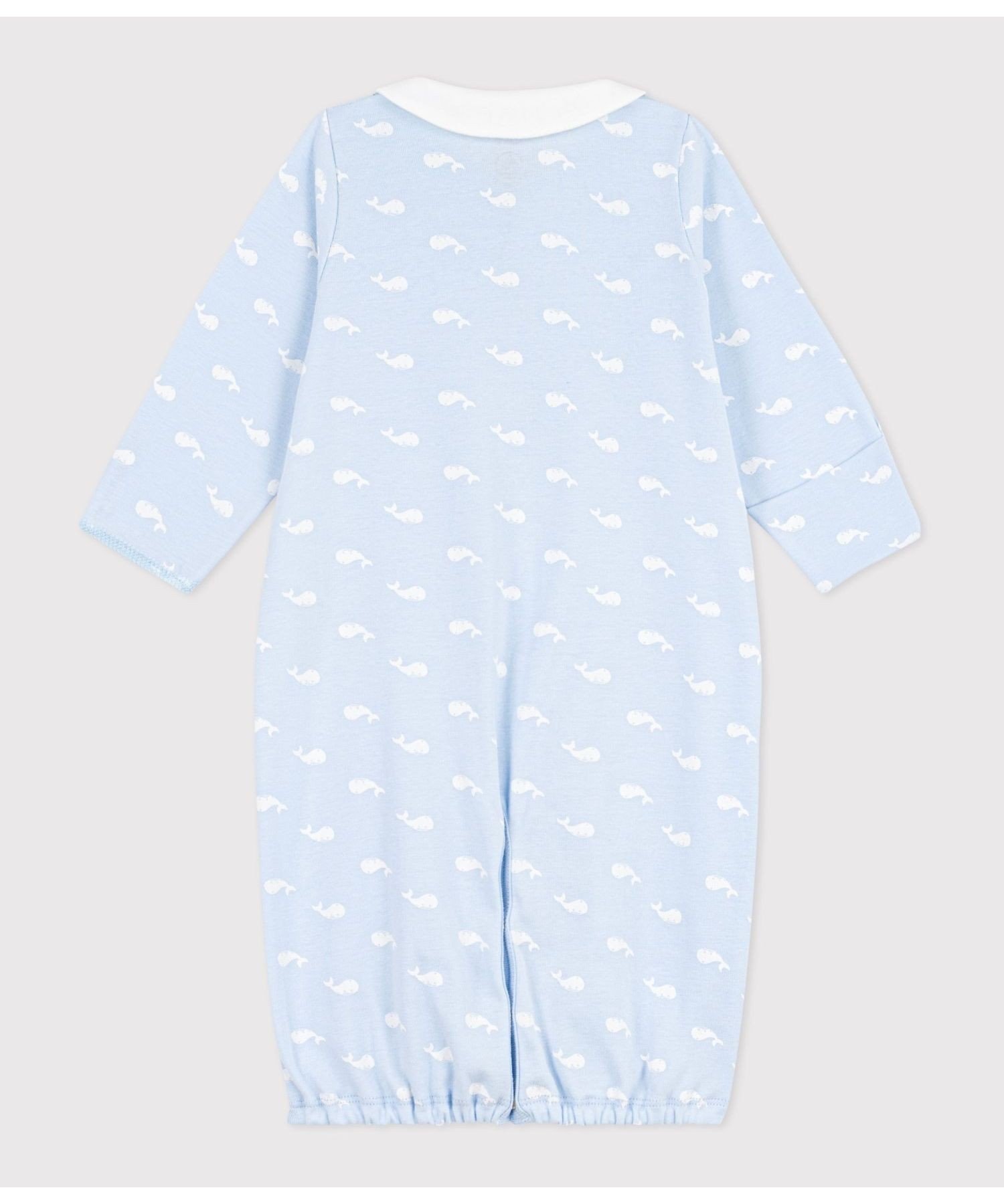Двусторонний комбинезон с принтом кита Petit Bateau, Light blue/off-white — фото 3