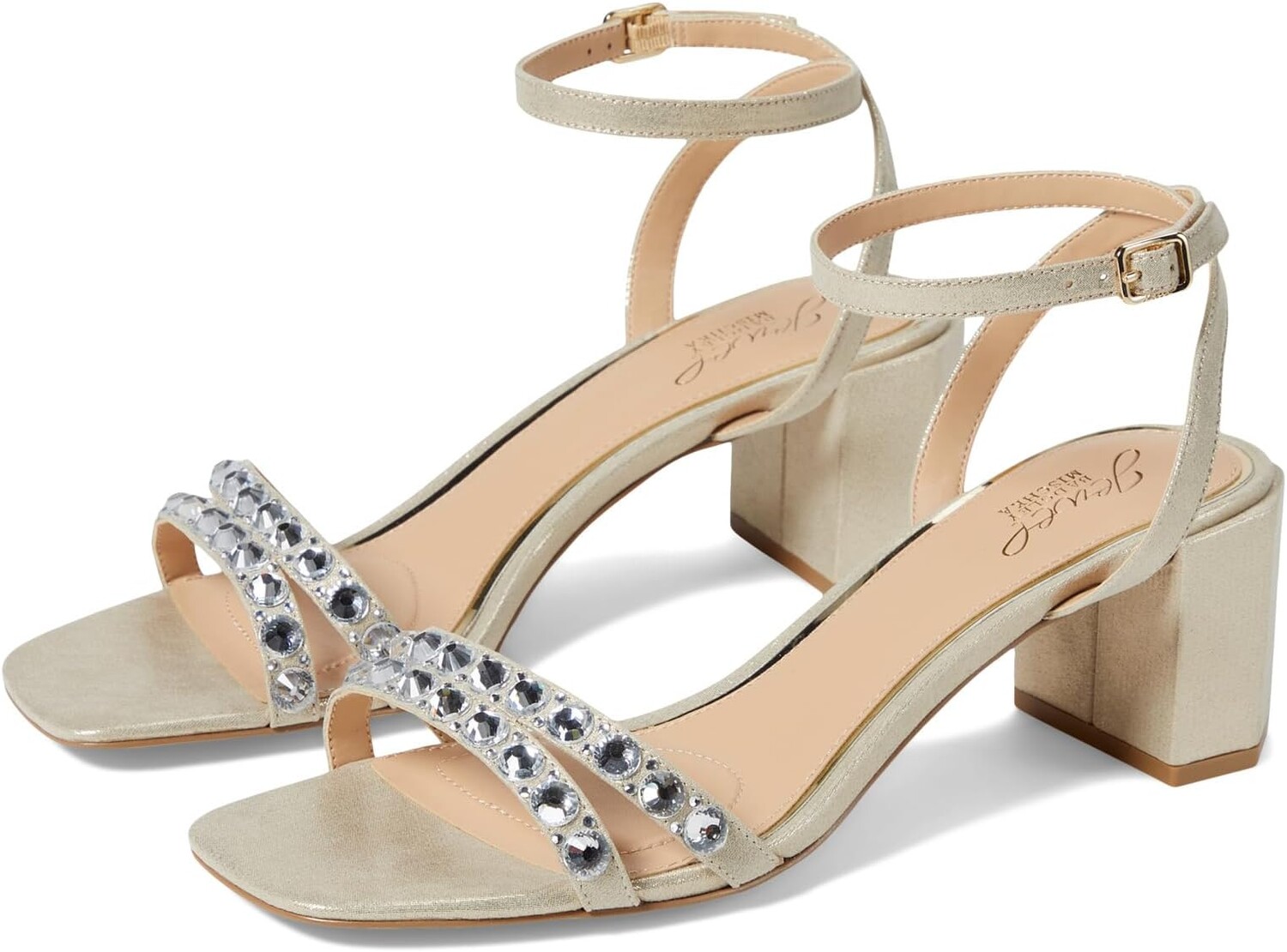 Туфли Jewel Badgley Mischka Honor, цвет Gold Metallic