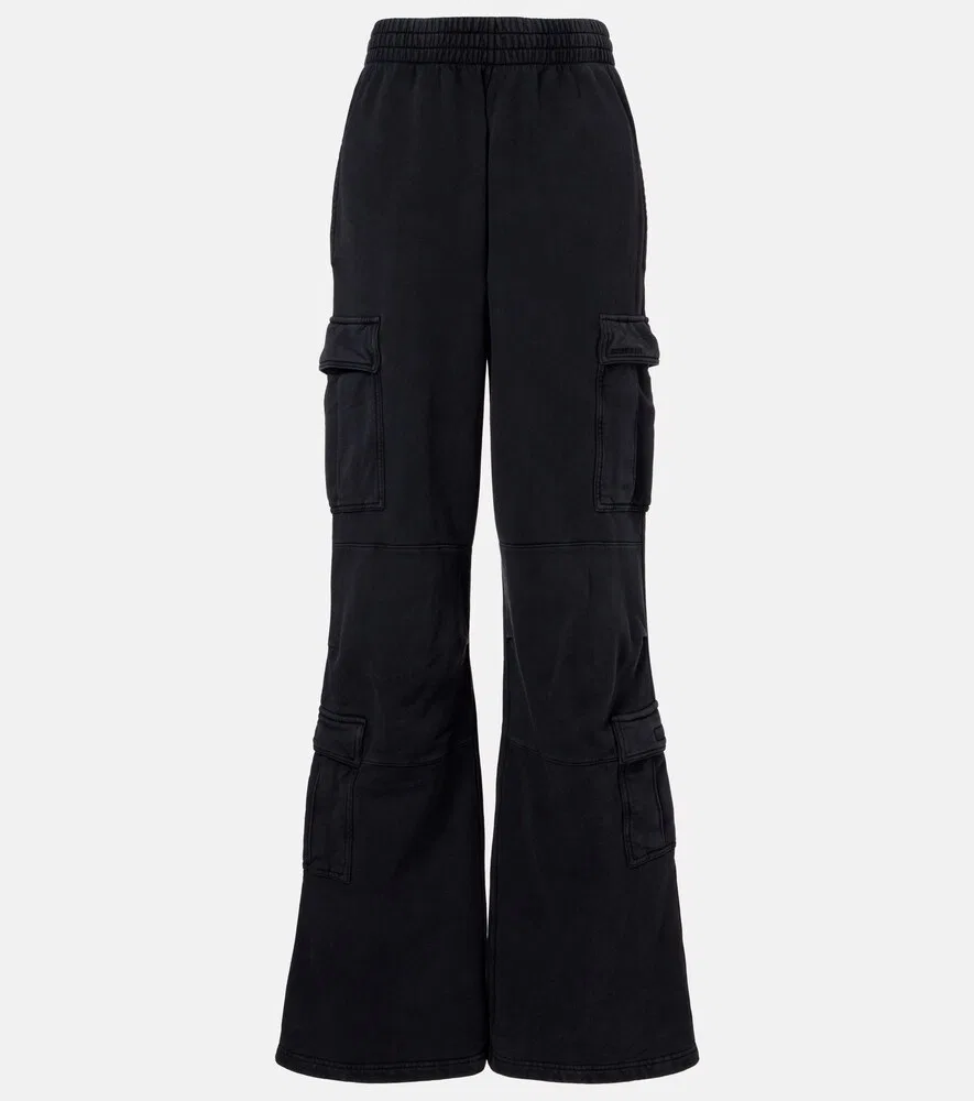 Хлопковые брюки-карго Balenciaga, черный