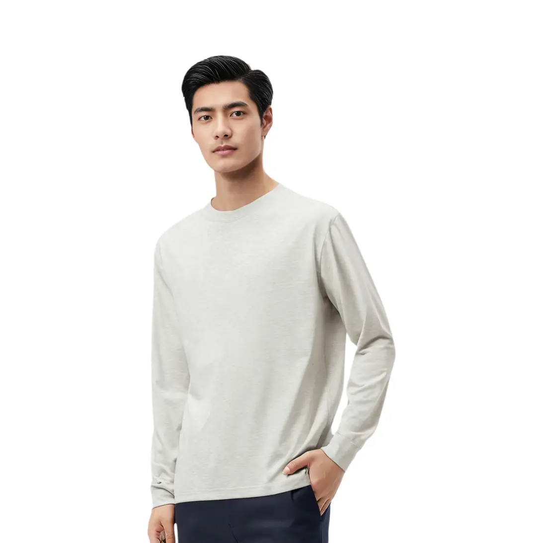 Футболка с длинным рукавом Fear Of God Essentials, цвет овсяный — фото 4