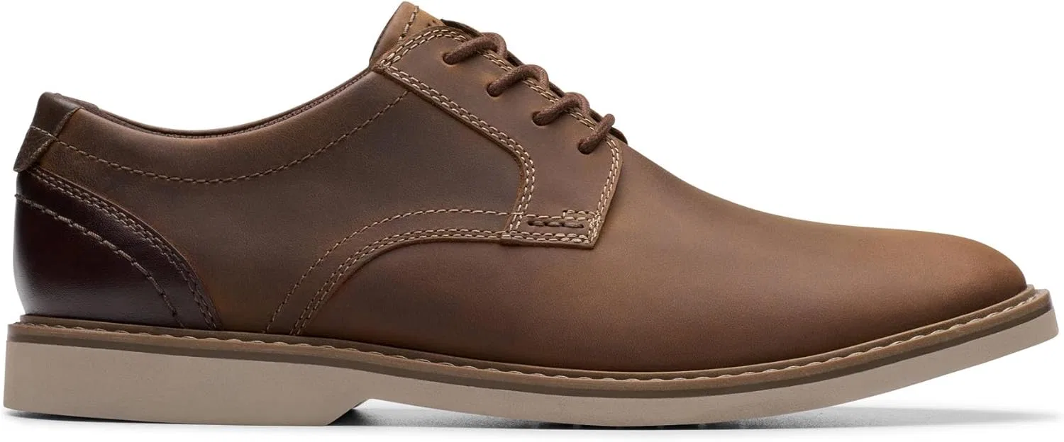 Мужские низкие оксфордские туфли Clarks Radcliff, Beeswax Leather. — фото 3