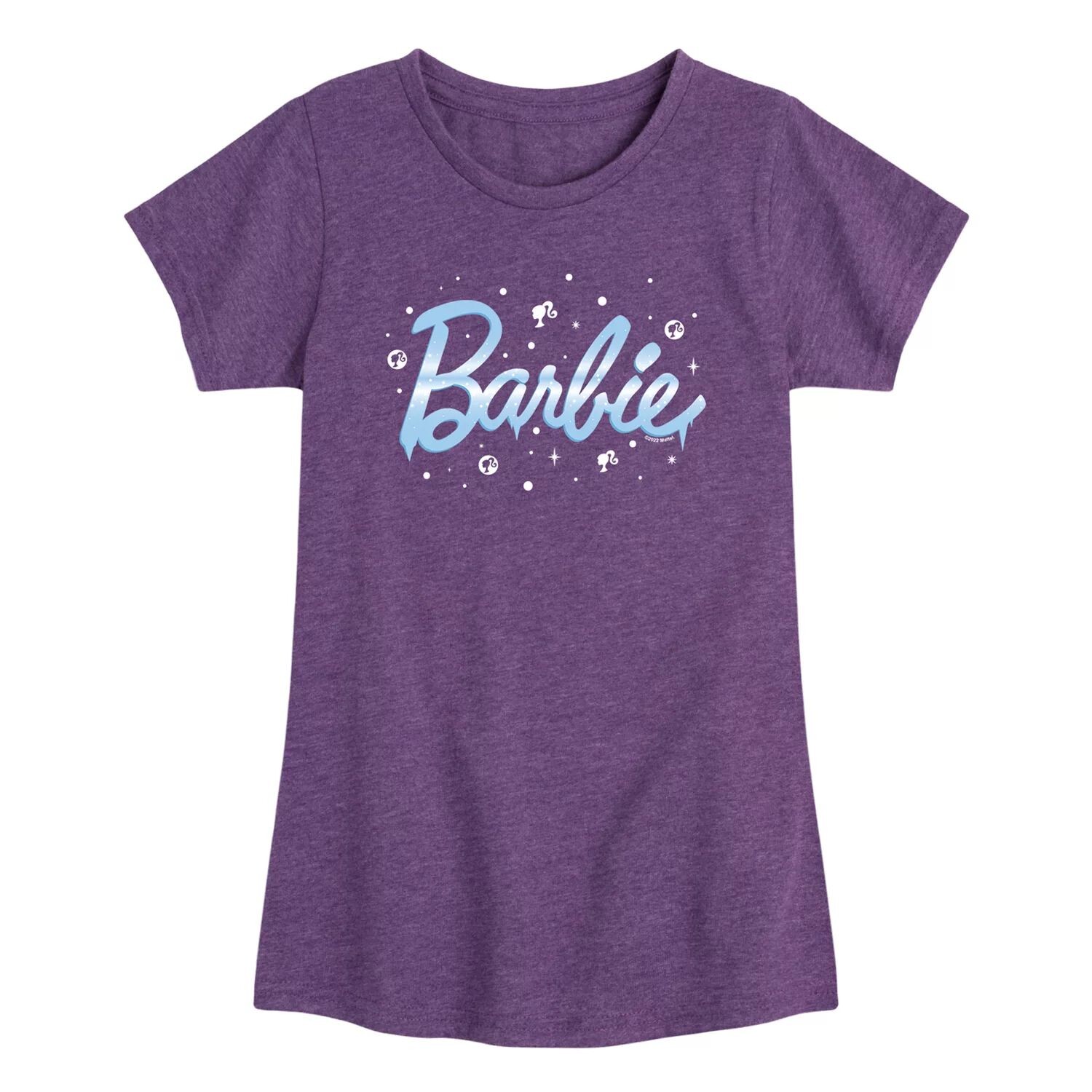 

Зимняя футболка с логотипом Barbie для девочек 7–16 лет Licensed Character, фиолетовый