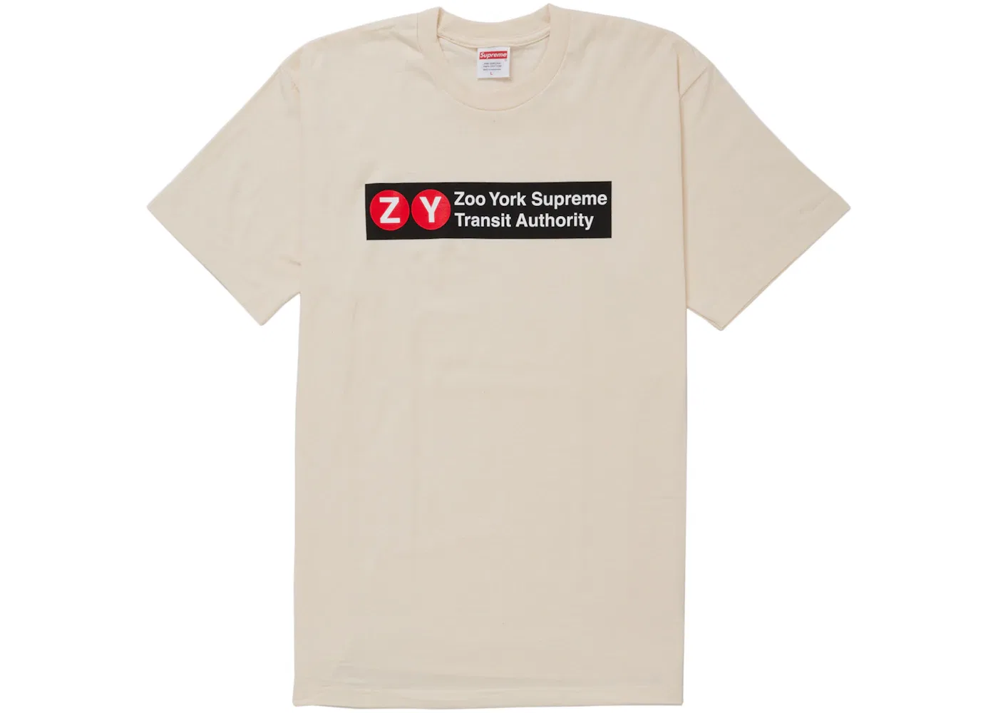 Мужская футболка с принтом Supreme Zoo York Transit Tee, White