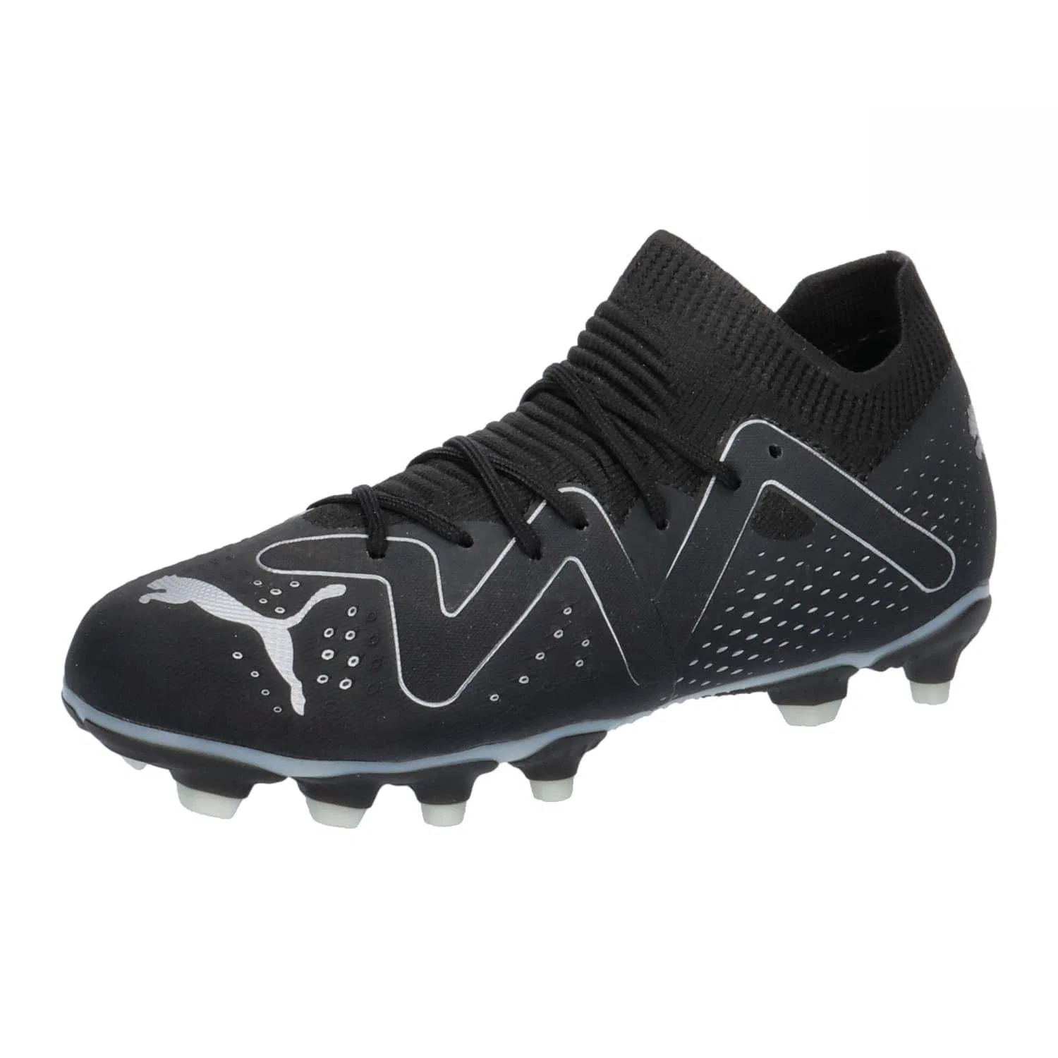 Детские футбольные бутсы Future Match FG/AG Jr PUMA, Black Silver Metallic