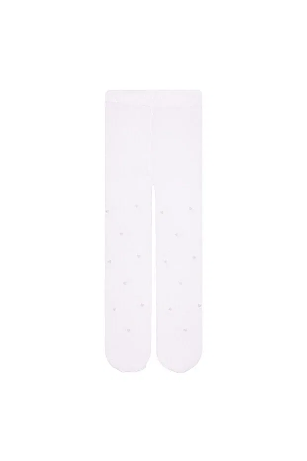 Детские колготки для девочек с принтом Hellobaby Ebebek Hello Baby, White Printed