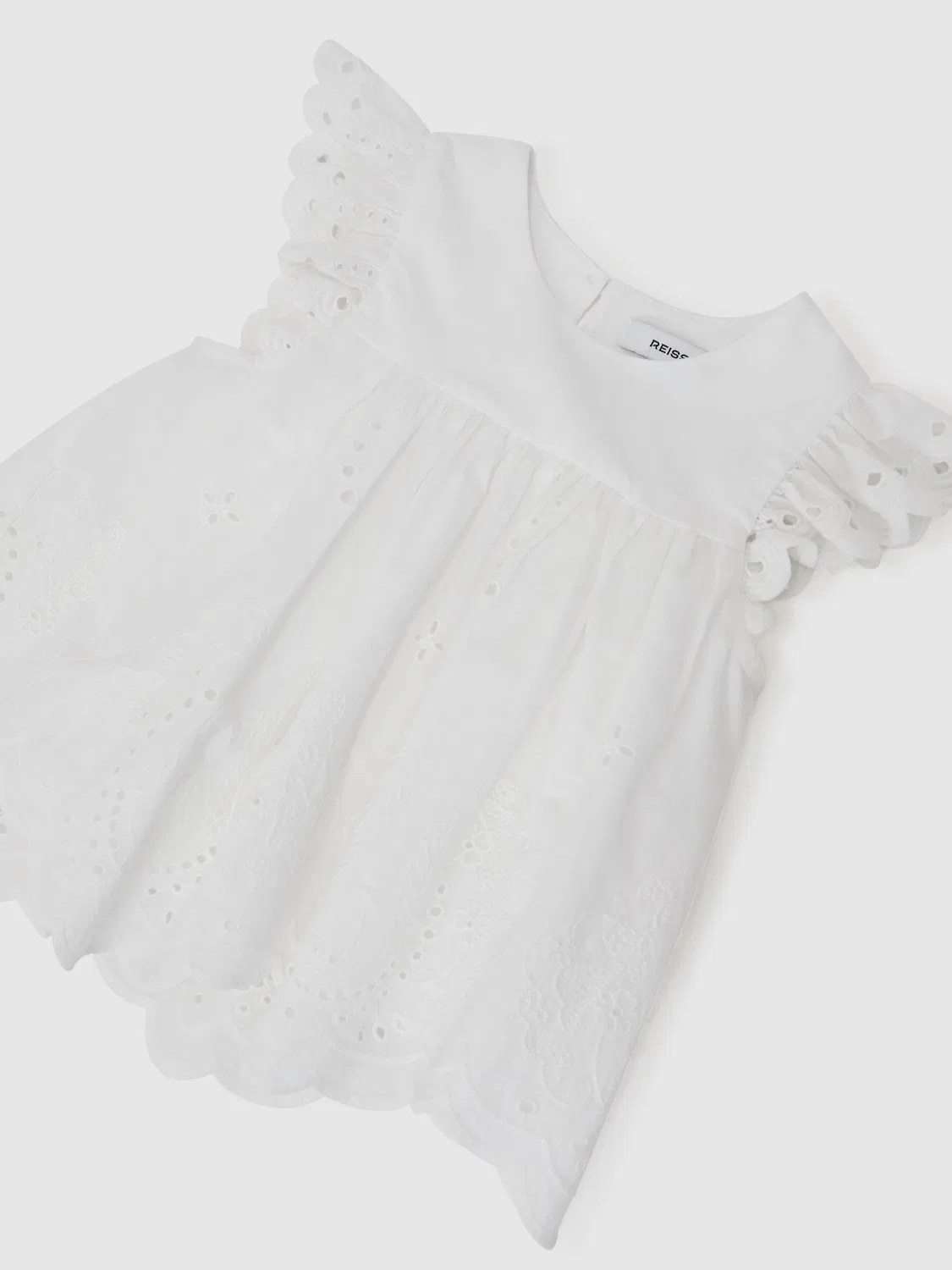 Топ Callee, хлопок Reiss, белый