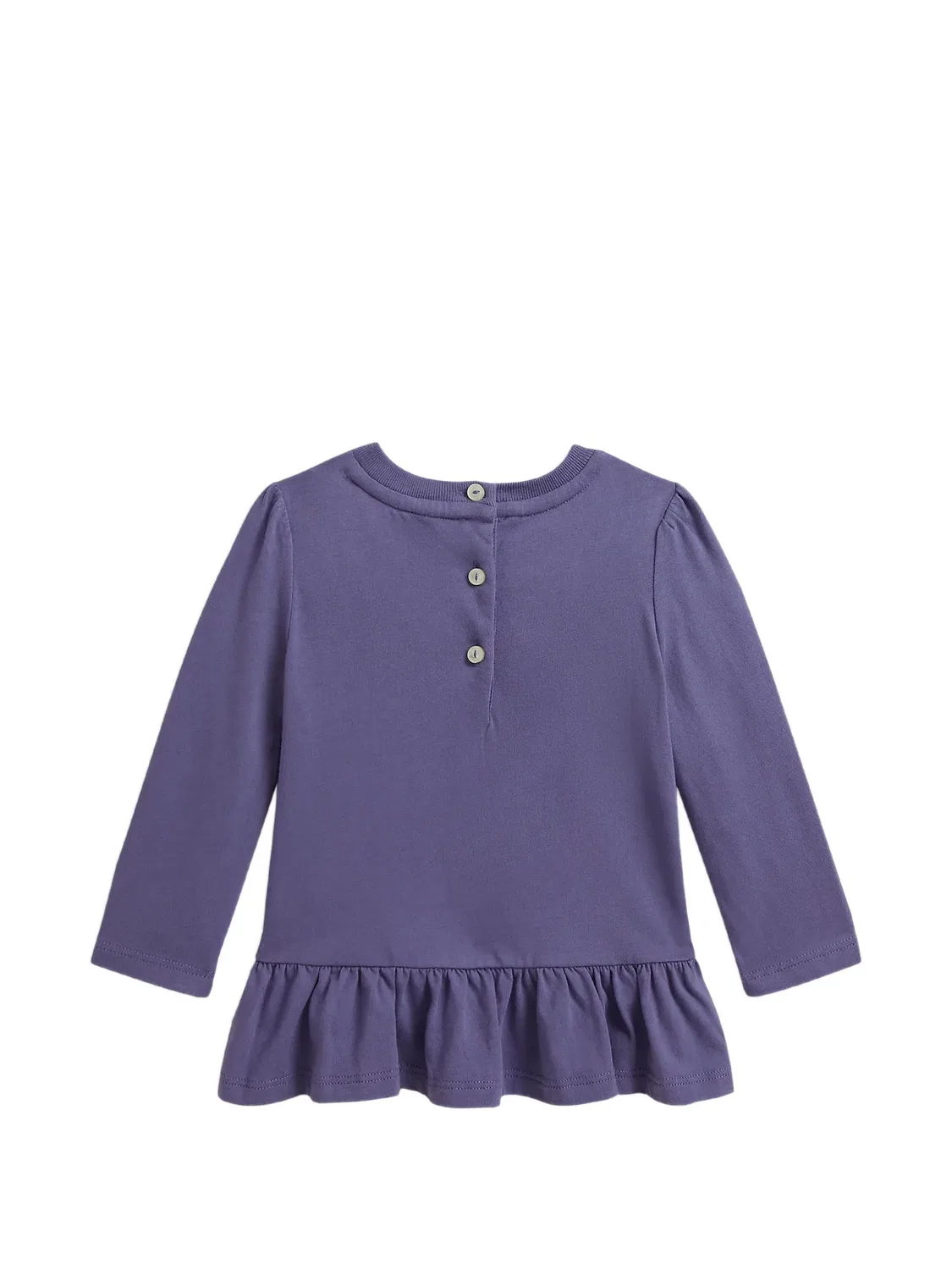 Футболка Polo Bear с оборками Polo Ralph Lauren Kids, фиолетовый — фото 2