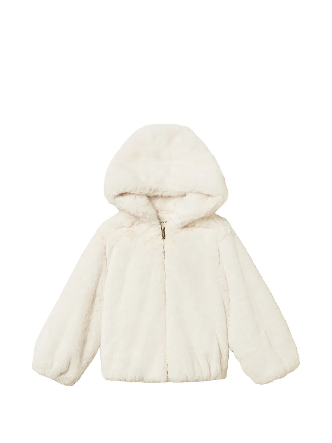 Куртка на молнии с капюшоном Twinset Kids, нейтральные цвета