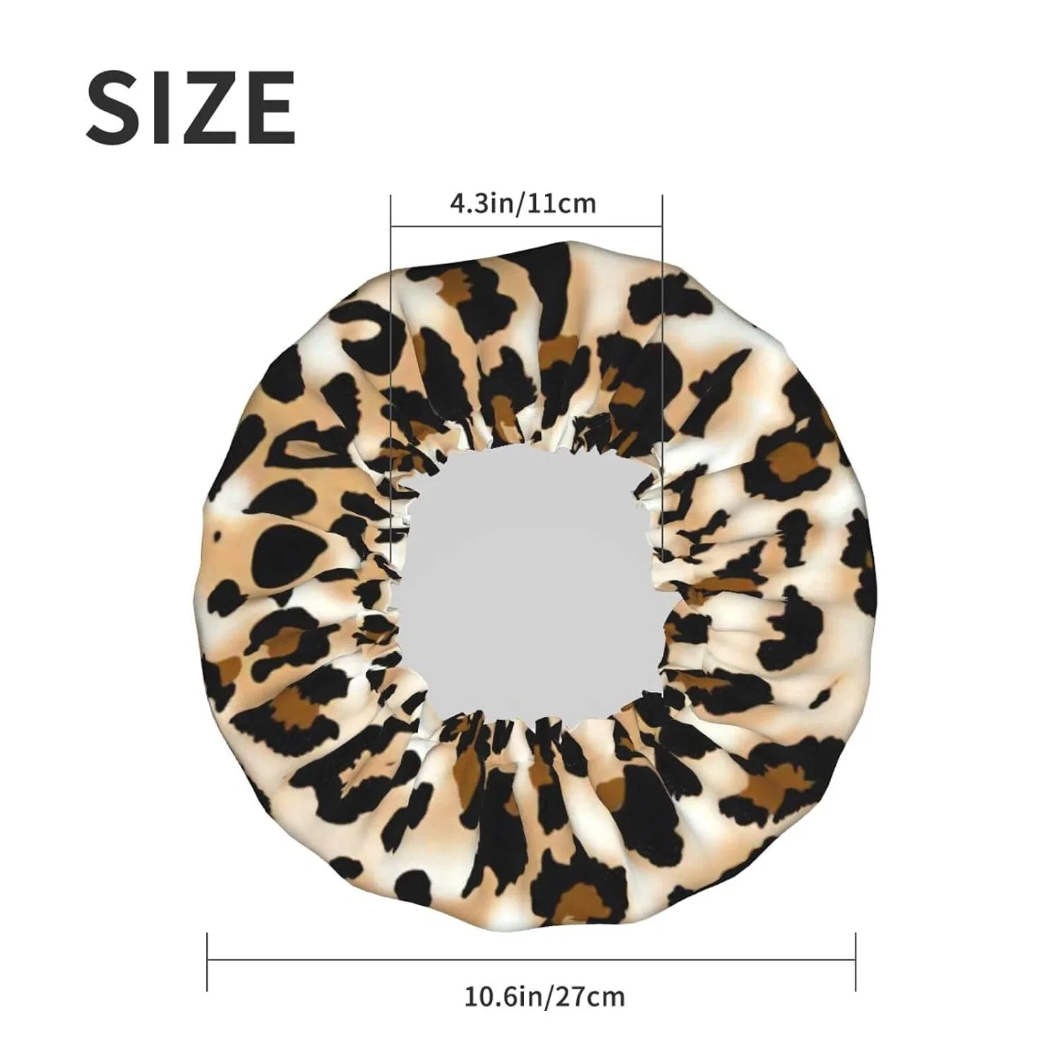 Шапочка для душа Leopardenmuster, DUWAA, для длинных волос — фото 4