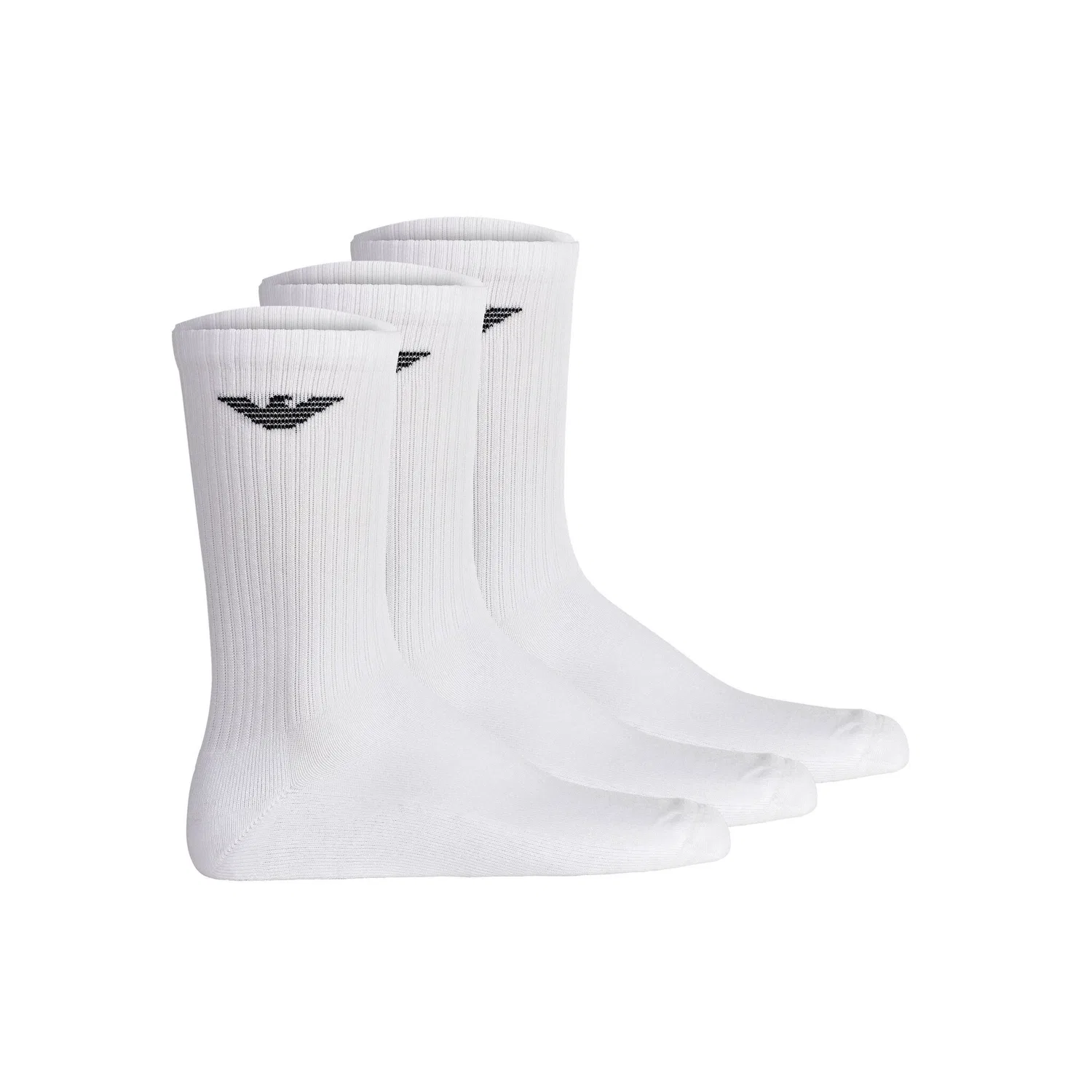 Мужские короткие носки с логотипом Emporio Armani, White