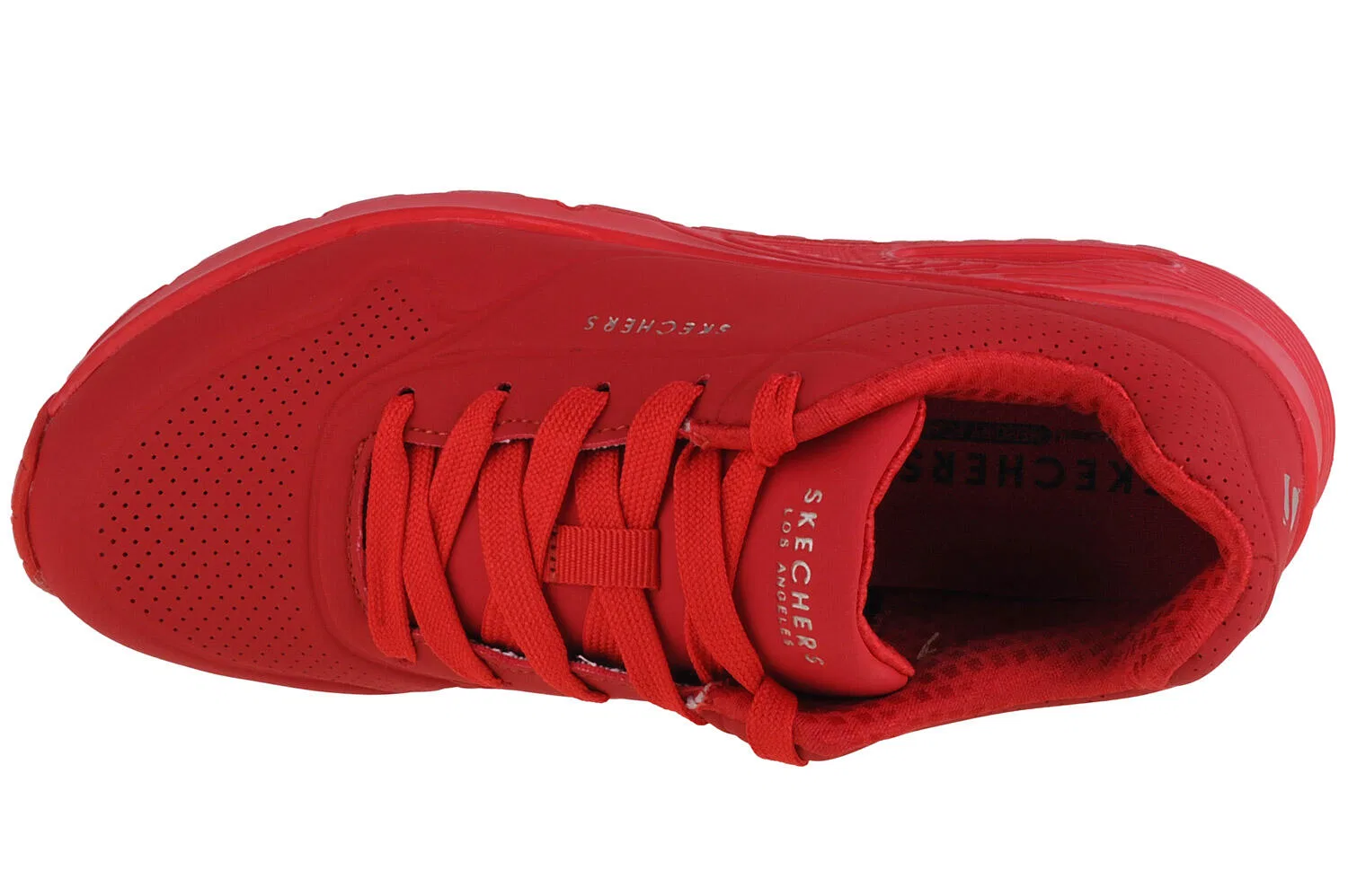 Детские кроссовки для девочек с технологией Air-Cooled Memory Foam Uno Stand On Air Skechers, Rot — фото 3