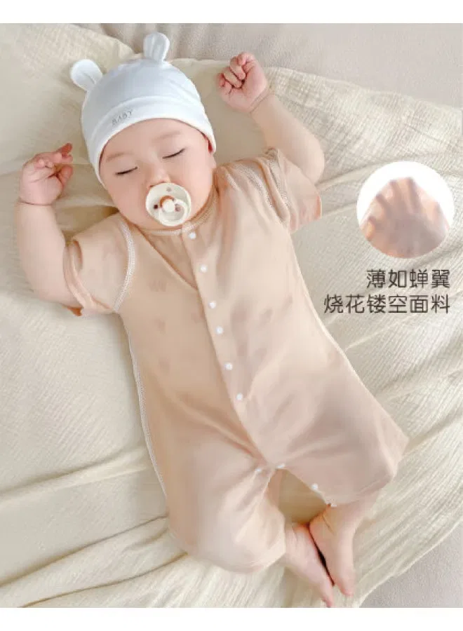 Боди-комбинезон с коротким рукавом для малышей Bornbay, коричневый
