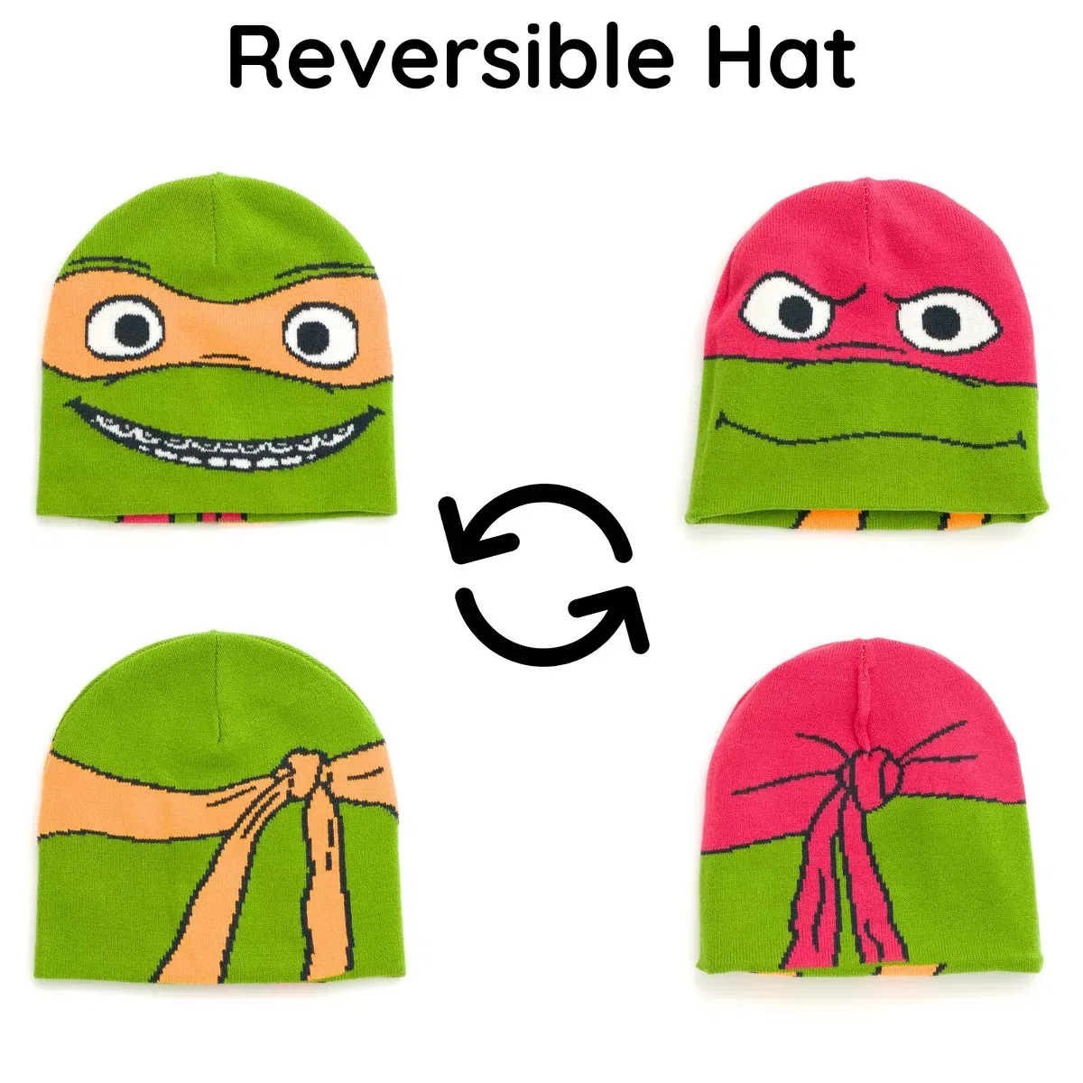 Детское худи с принтом Teenage Mutant Ninja Turtles Fleece Sweatshirt and Hat Toddler Teenage Mutant Ninja Turtles, Green — фото 3