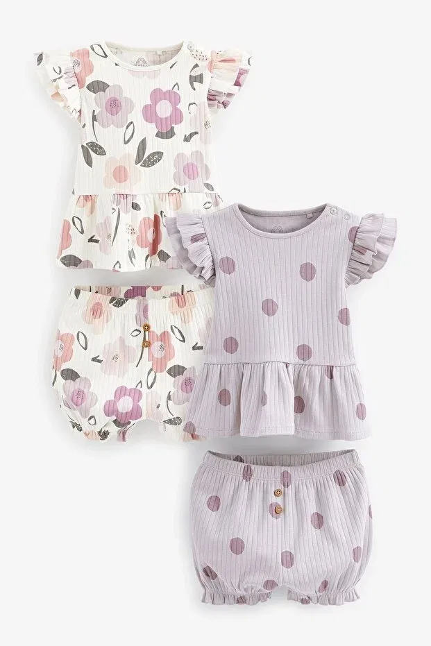 Детский комплект одежды для новорожденных с принтом Next Baby, Multicolor