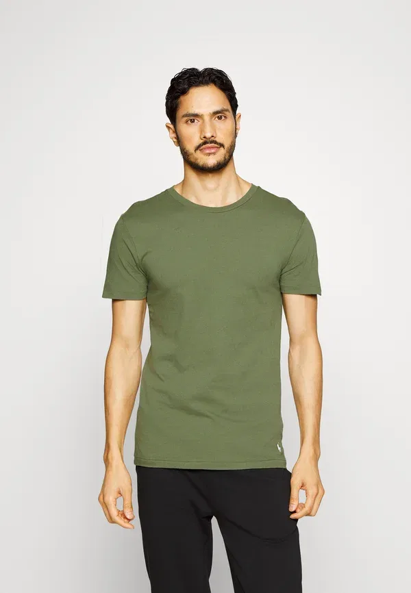 Комплект из 3 футболок Polo Ralph Lauren, оливковый/оливковый — фото 4