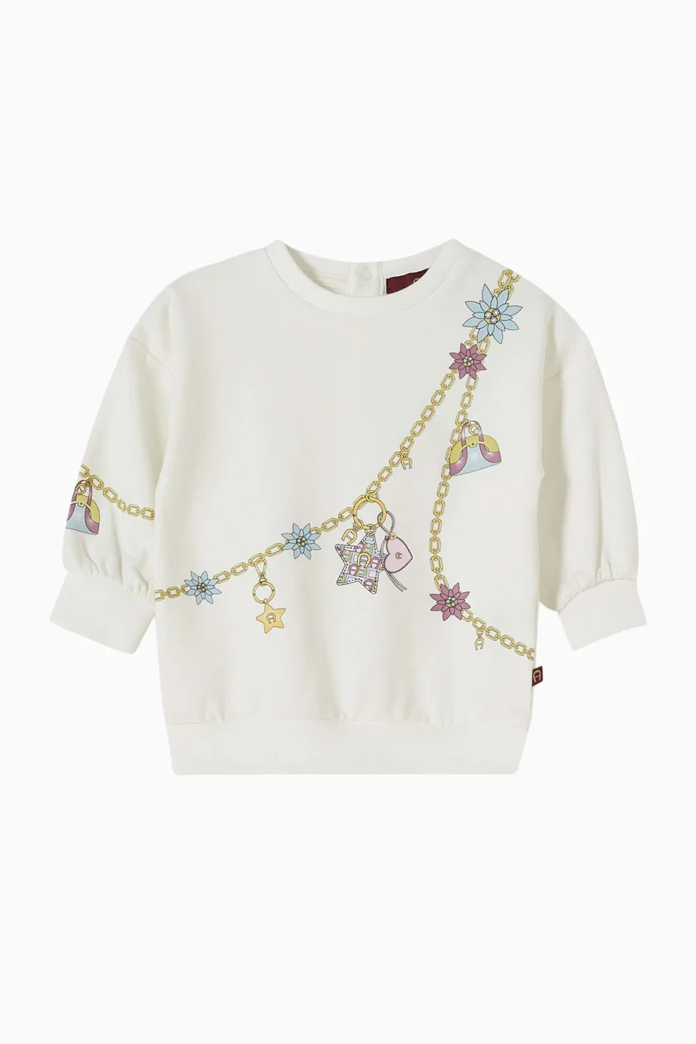 Свитшот хлопковый Charm Chain AIGNER, белый