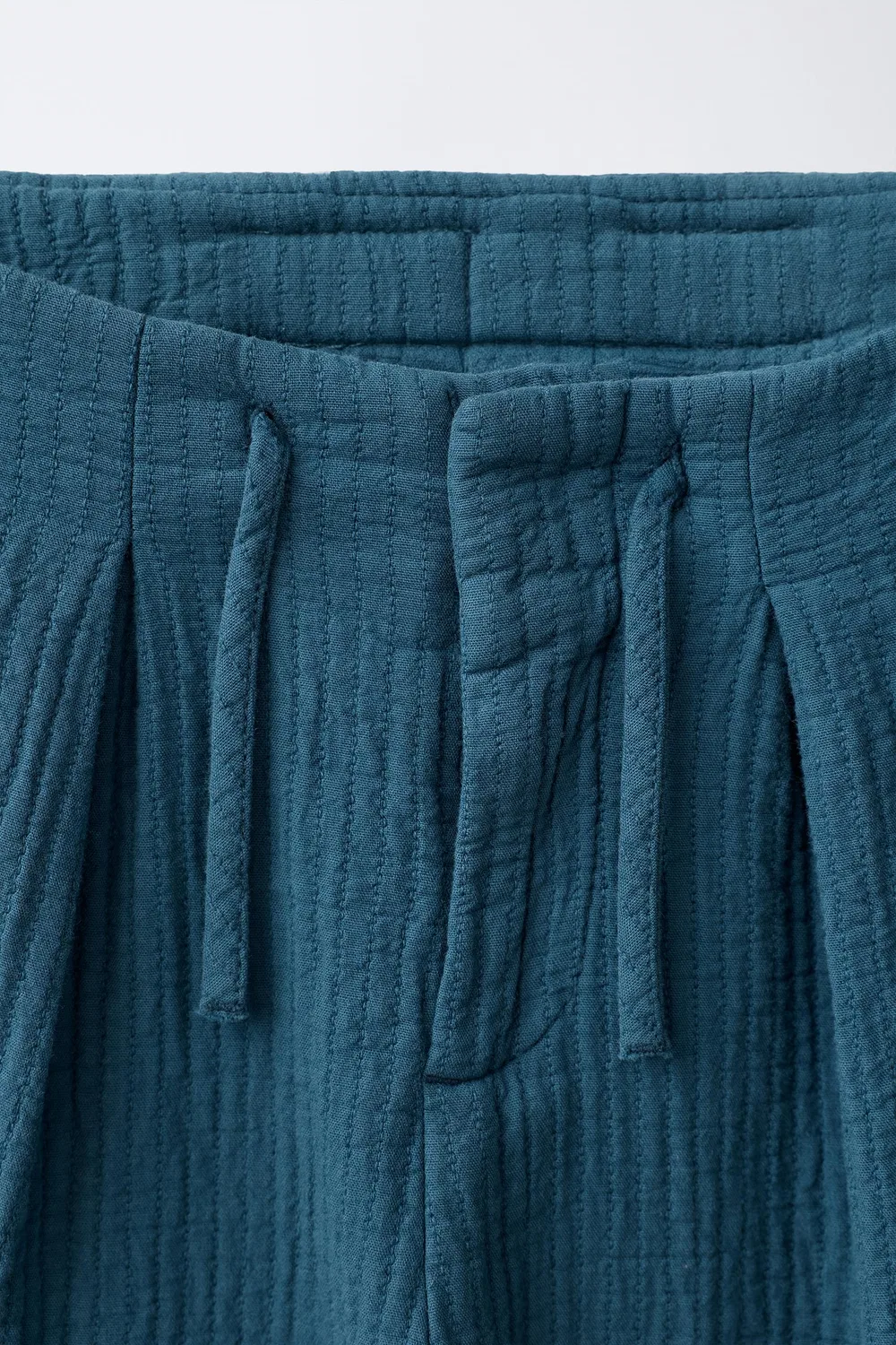 Текстурированные брюки-баллоны ZARA, Bluish — фото 3