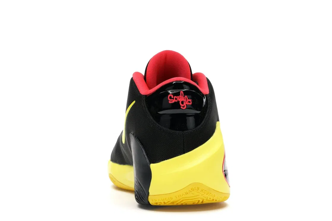 Детские кроссовки для баскетбола Nike Zoom Freak 1 Soul Glo, Black/Red Orbit-Opti Yellow-Black — фото 4