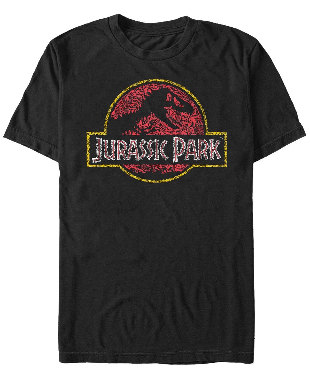 

Мужская футболка с коротким рукавом с логотипом jurassic park Fifth Sun, черный