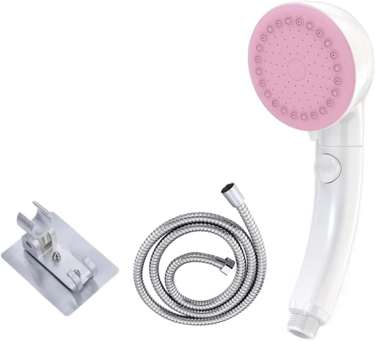 Ручной душ с регулировкой давления, NASUNJIA, Pink Shower Set 4