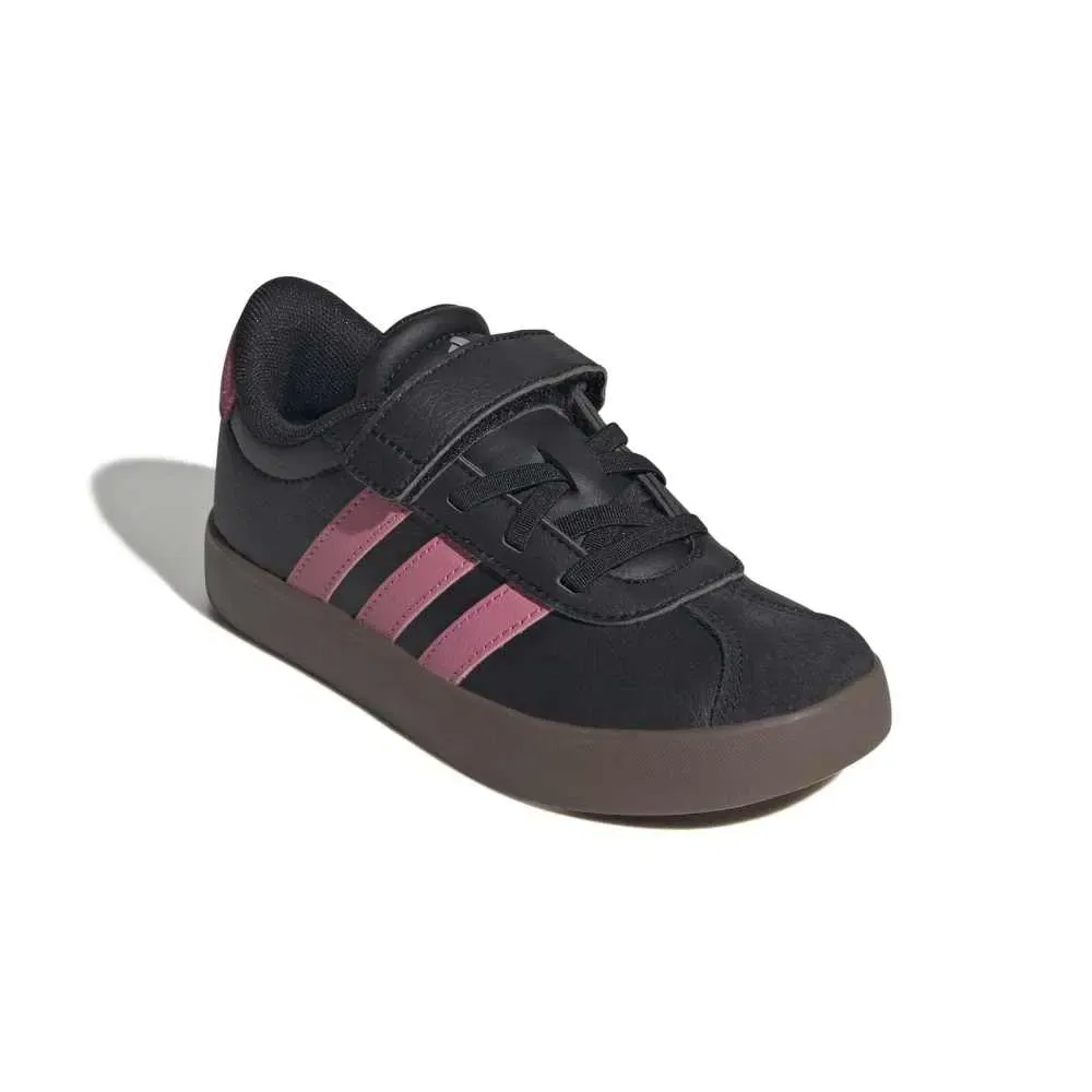 Детские кроссовки для девочек с высоким верхом VL Court 3.0 Adidas, Black — фото 2