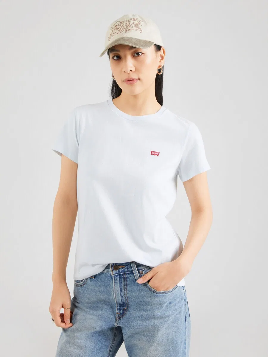 Футболка LEVI'S пастельно-голубого цвета — фото 3