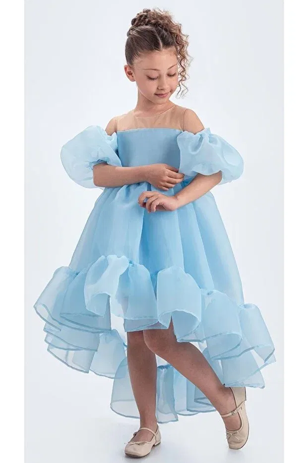 Детское платье для девочек без рукавов Arisvi girl's evening dress m00738 Mnk Baby&Kids, Blue