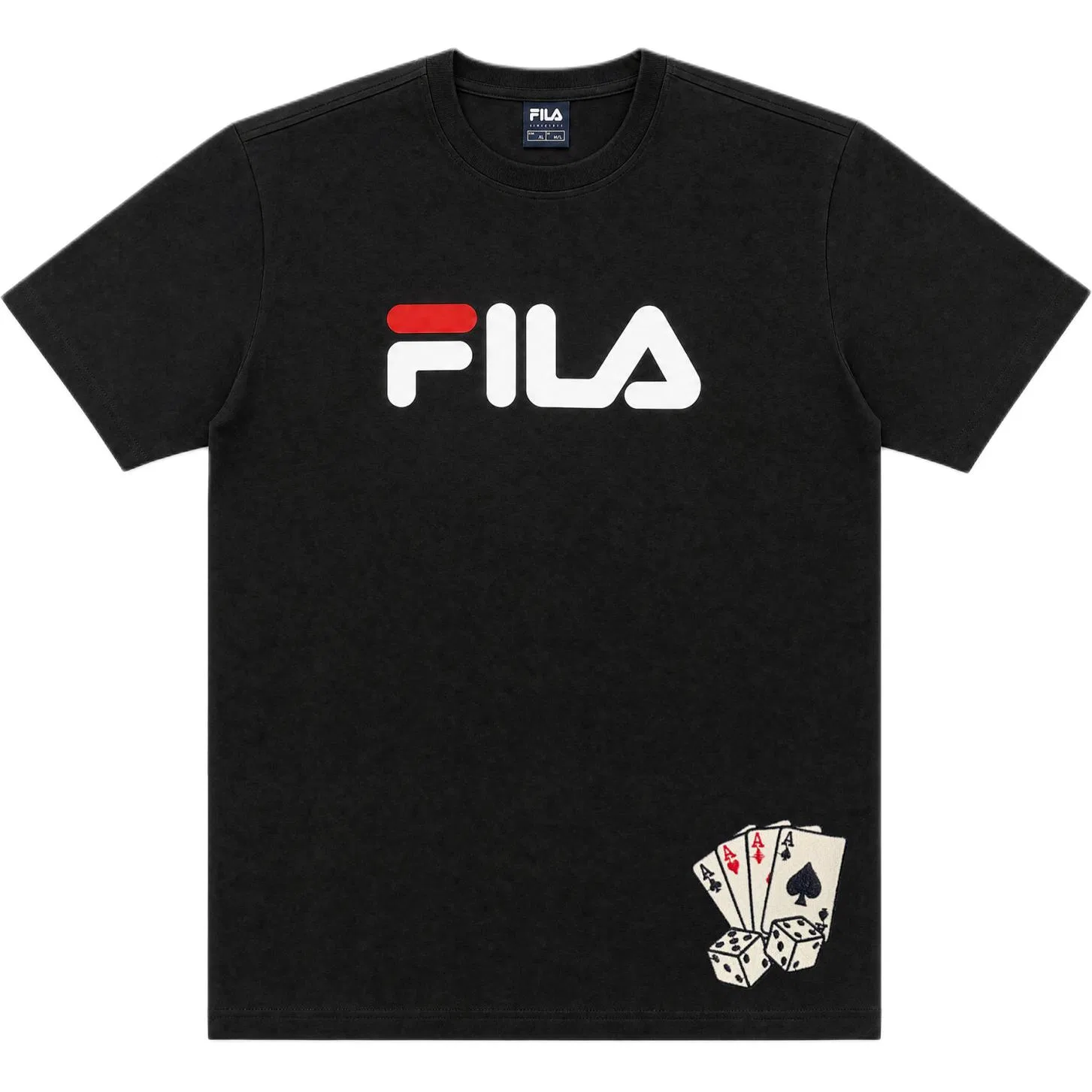 Детская футболка с круглым вырезом I Want to Inspect The Plate-Black FILA