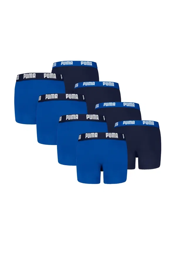 Боксеры из хлопка с эластаном 8 шт Puma, Navy Blue, темно-синий — фото 2