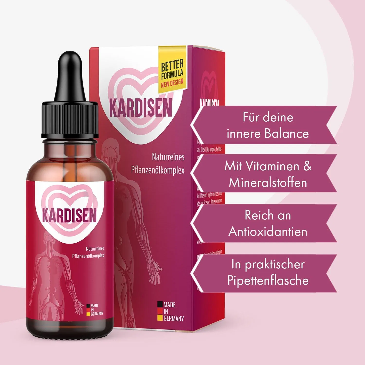 Масло для тела Cardisen Drops, Natural Pure Plant Oil Complex, 30 мл, 1 Bottle Mayproducts — фото 2