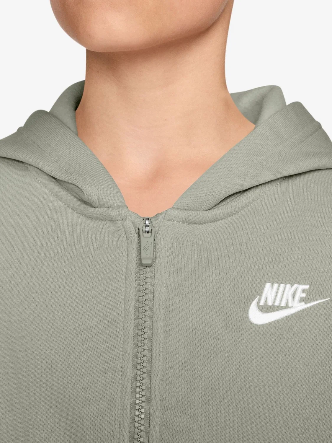 Толстовка на молнии Club Fleece Nike, Spruce Fog Grey — фото 3