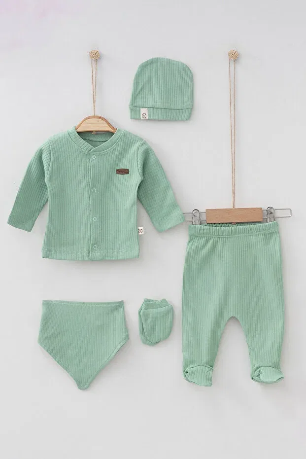 Детский комплект для выписки из роддома 5 предметов Wity Baby, Water Green