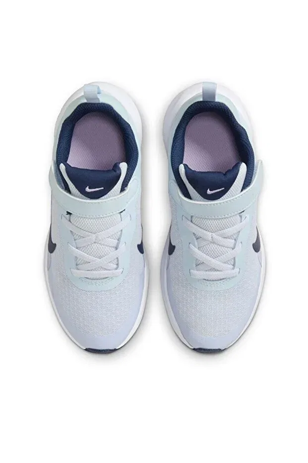 Детские беговые кроссовки для девочек на липучке Revolution 7 Nike, Blue — фото 4
