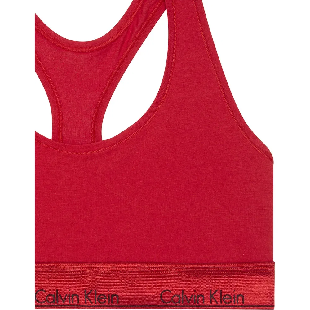 Бюстгальтер без подкладок Calvin Klein, красный — фото 3