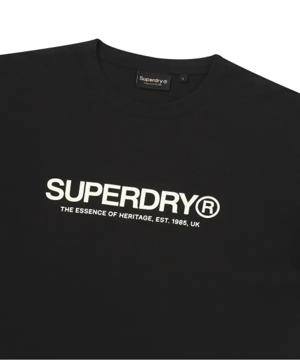 Футболка с длинным рукавом Essential, Superdry, черный — фото 3