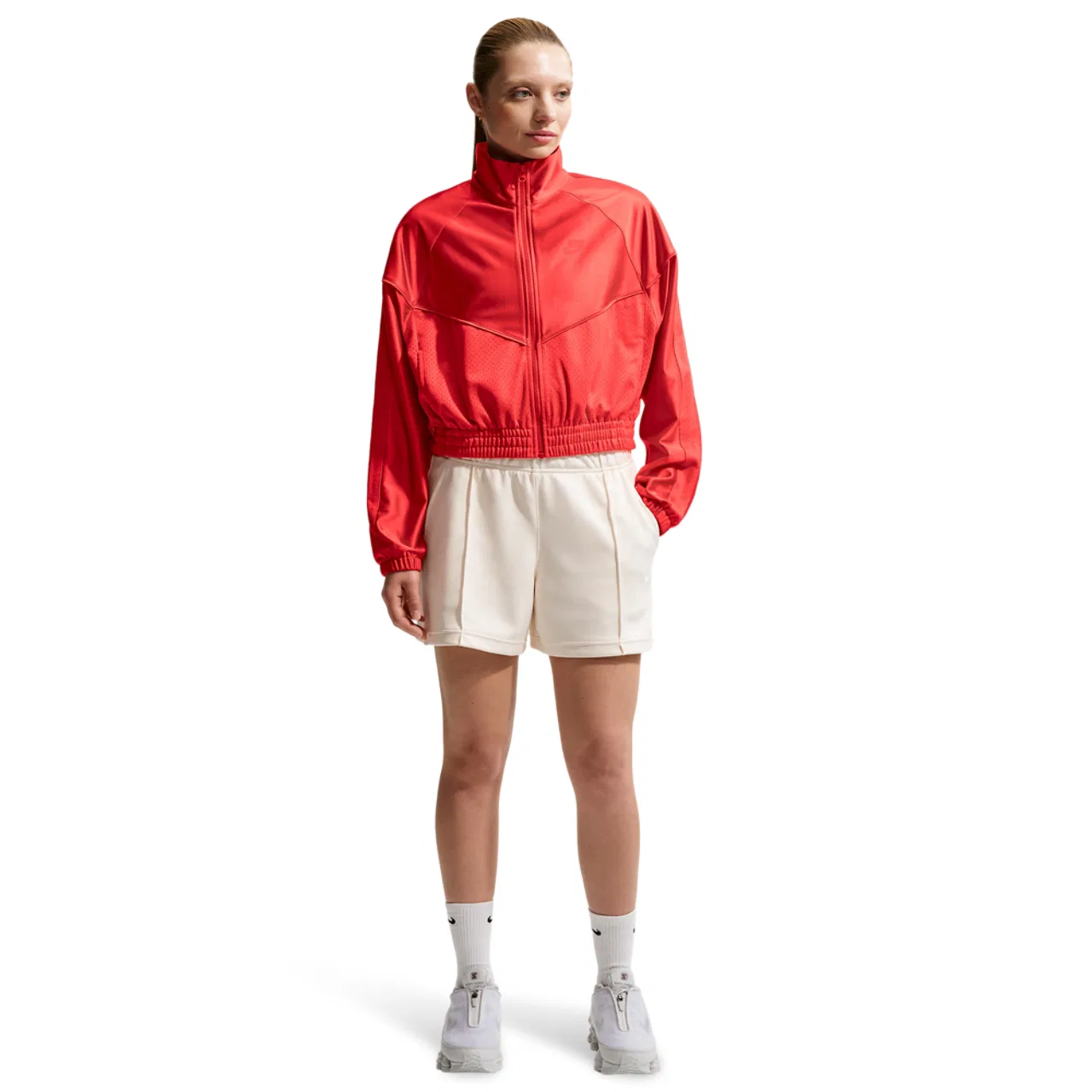 Женская куртка Heritage Festival Windrunner Nike, цвет Lt Crimson/Lt Crimson — фото 3