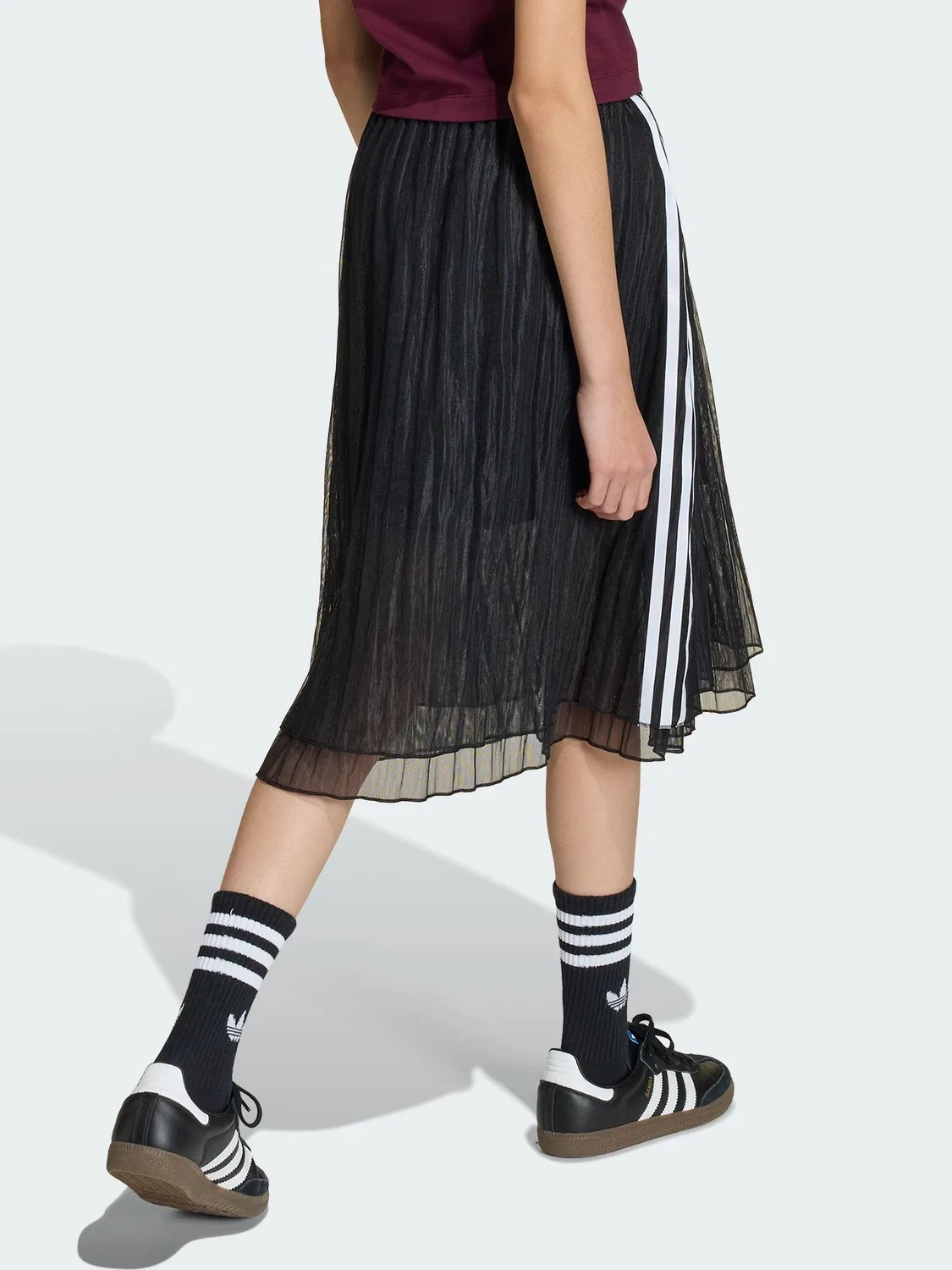 Юбка длинная adidas Originals, черный — фото 2