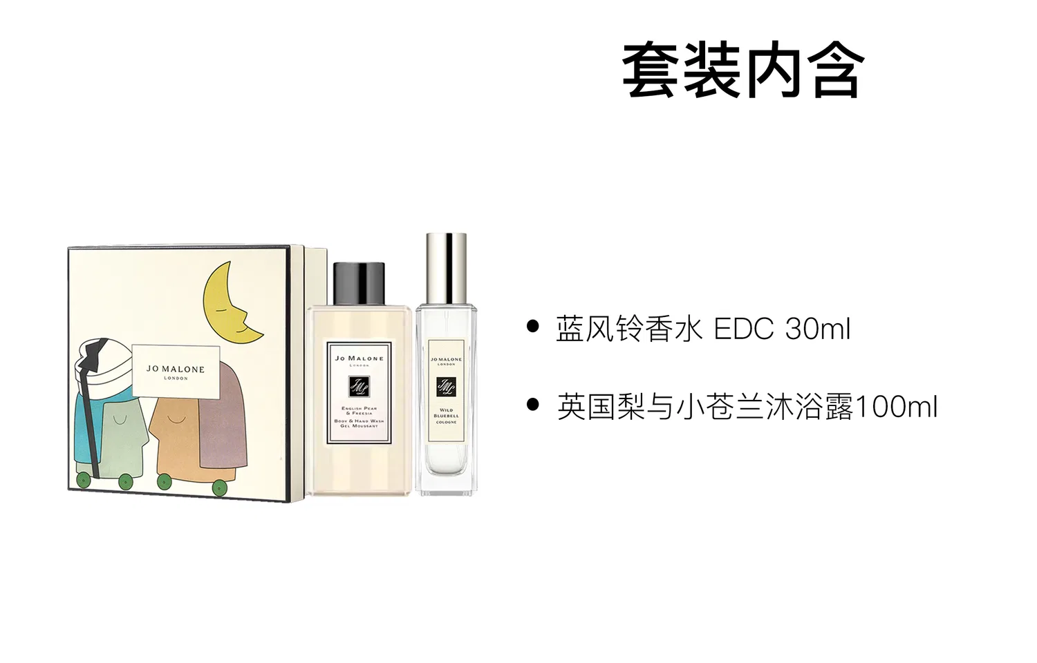 Набор парфюмерной воды и геля для душа Bluebell Perfume 30ml+English Pear & Freesia Shower Gel 100ml Jo Malone London, Bluebell — фото 4