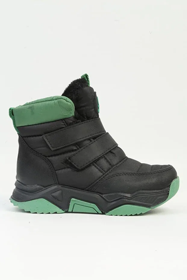 Детские ботинки для девочек на липучке Benetton, Black Green