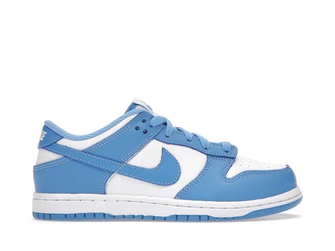 Детские кроссовки с принтом Nike Dunk Low Nike, White/University Blue-White
