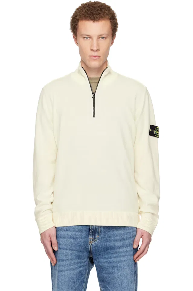 Кремовый свитер из шерсти Geelong RWS Stone Island