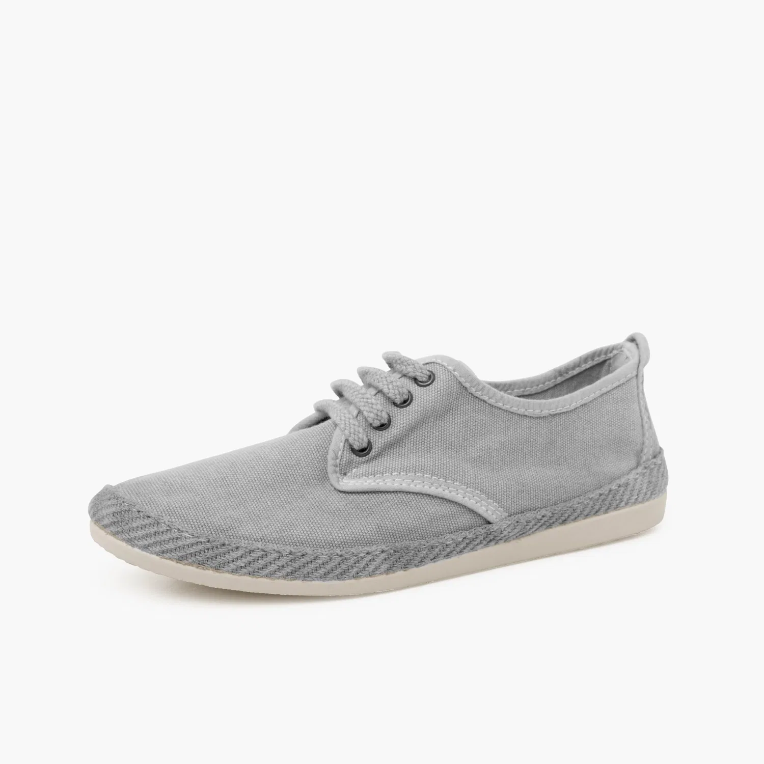 Детские кеды из ткани с завязками Pisamonas Pisamonas Sneakers Casual Grandi Dimensioni Tela Lavata, Bright Grey — фото 2