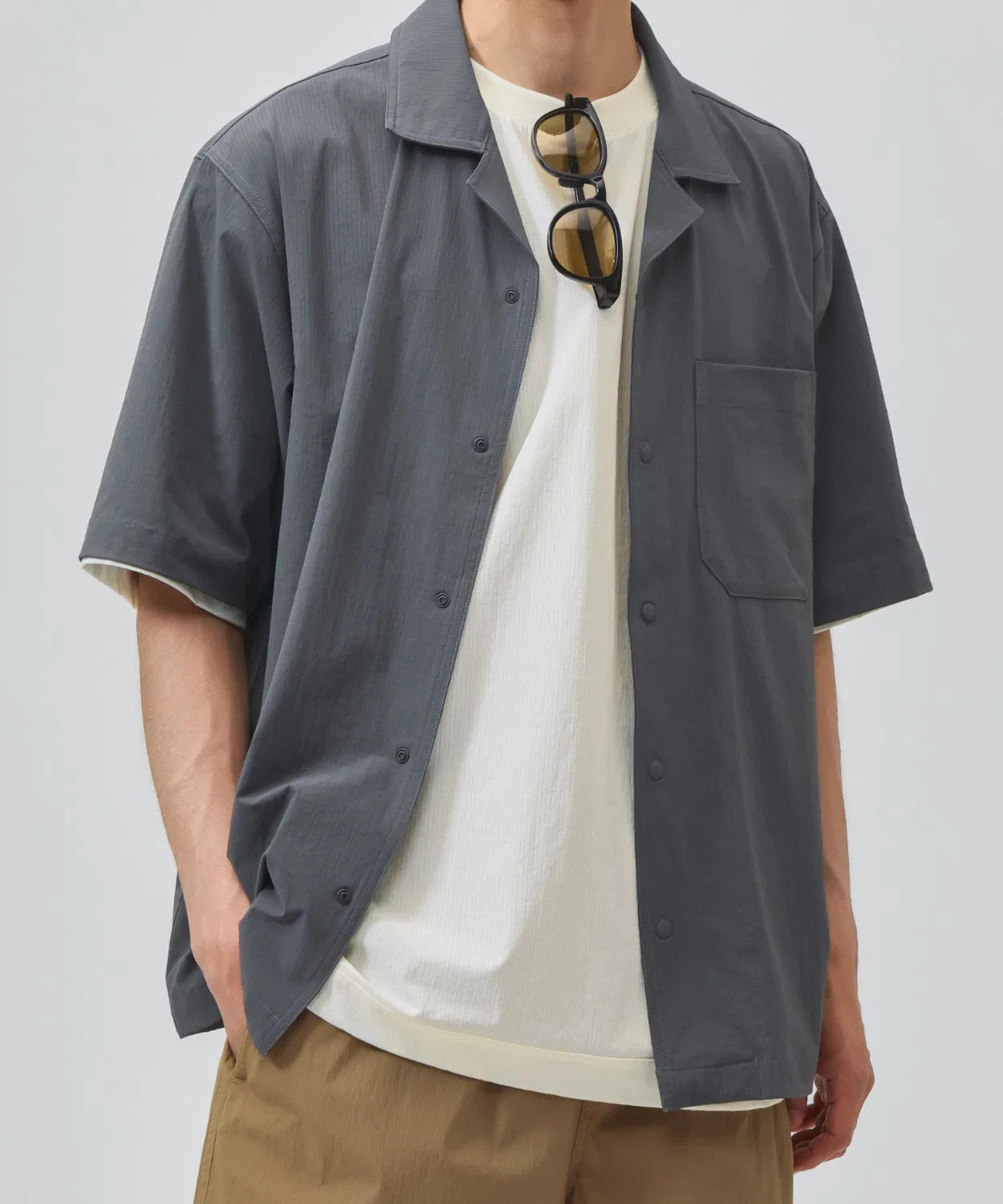 Мужская футболка с коротким рукавом, хлопковая Adidas, Charcoal Grey