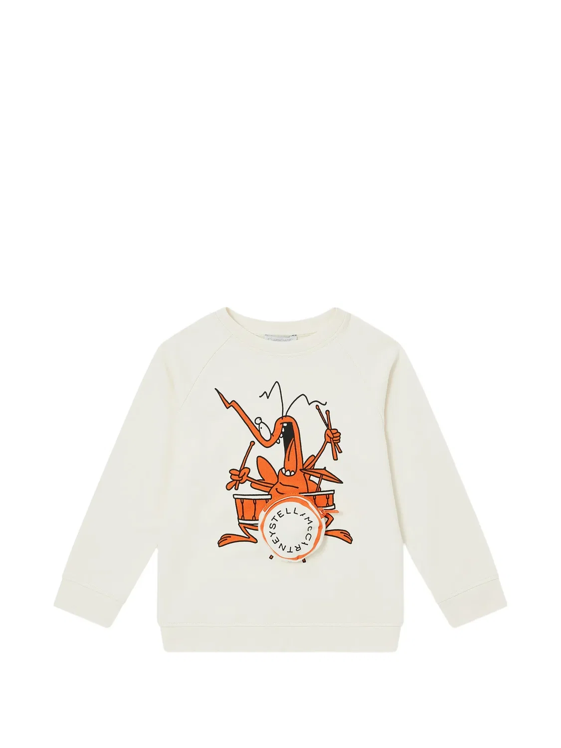 Свитшот из хлопка с принтом Stella McCartney, нейтральные