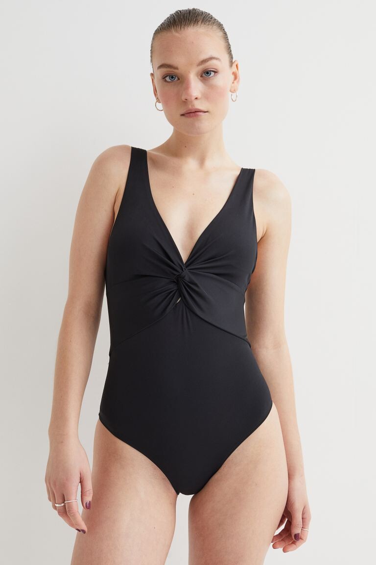 

Моделирующий купальник H&M, черный
