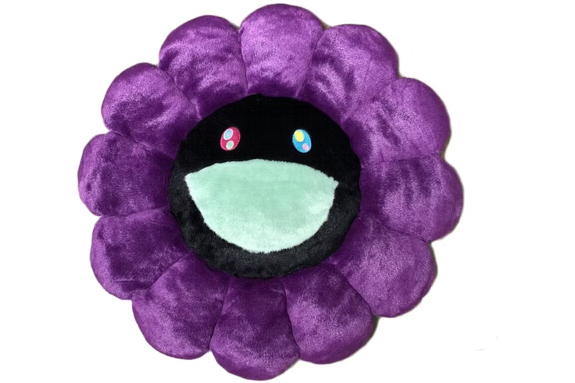

Мягкая плюшевая фигурка Takashi Murakami Flower, 60 см, фиолетовый/черный