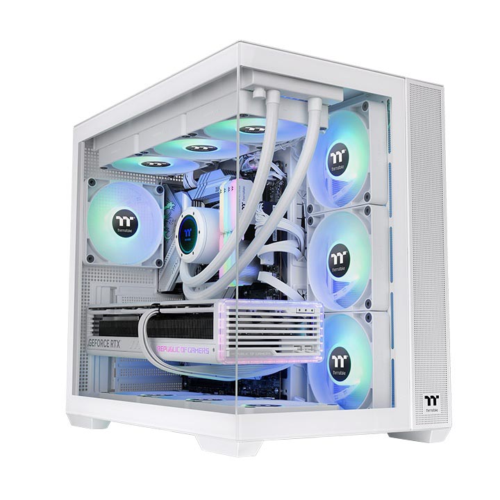 

Корпус Thermaltake View 380 TG ARGB, Mid Tower, белый