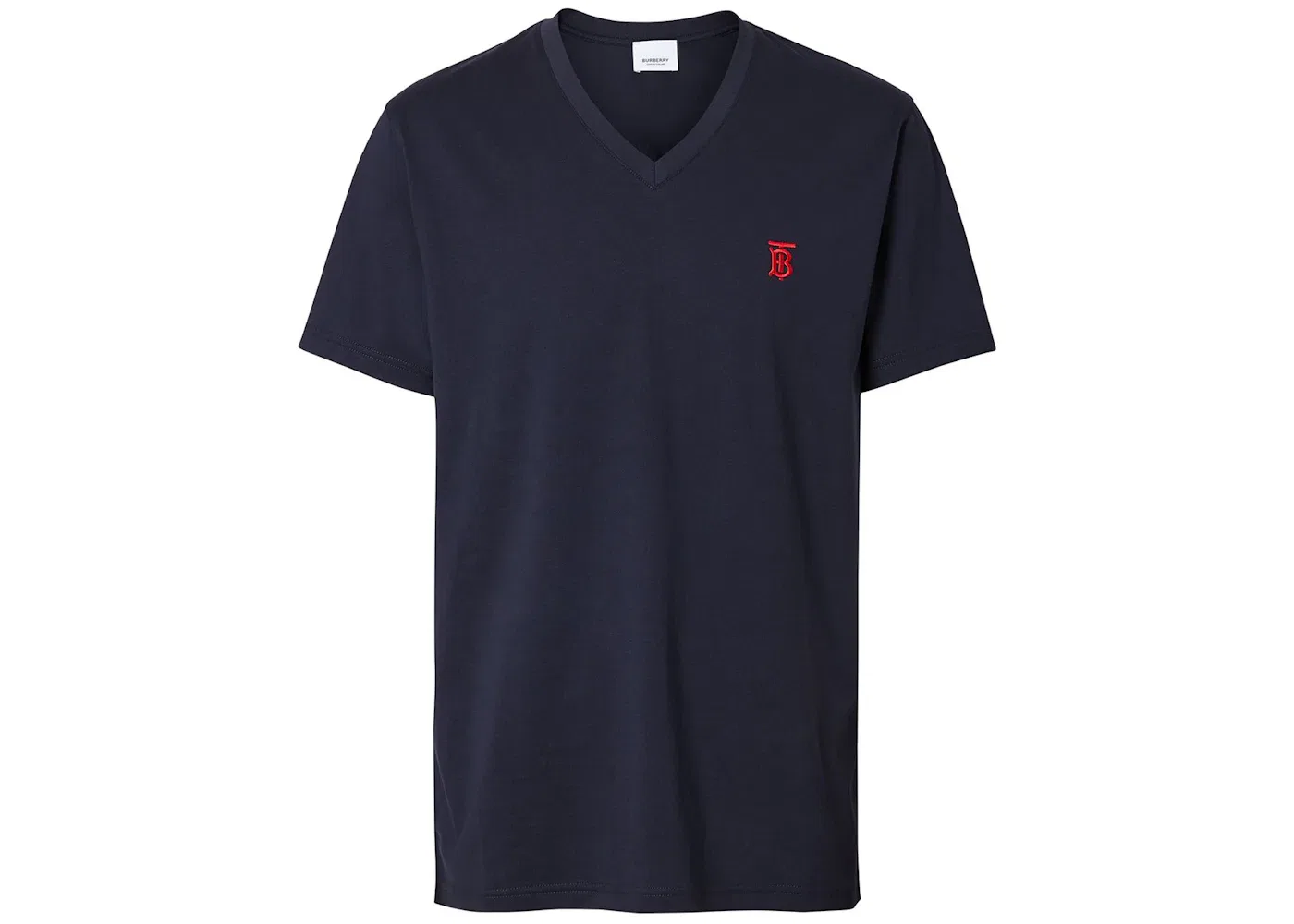 Мужская футболка с V-образным вырезом Monogram Motif Burberry, Navy/Red