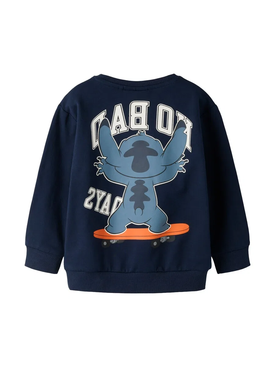 Толстовка NAME IT 'NMMALONSO STITCH' цвета опал, темно-синий — фото 2